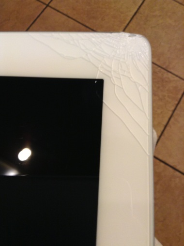 Shattered iPad Corner
